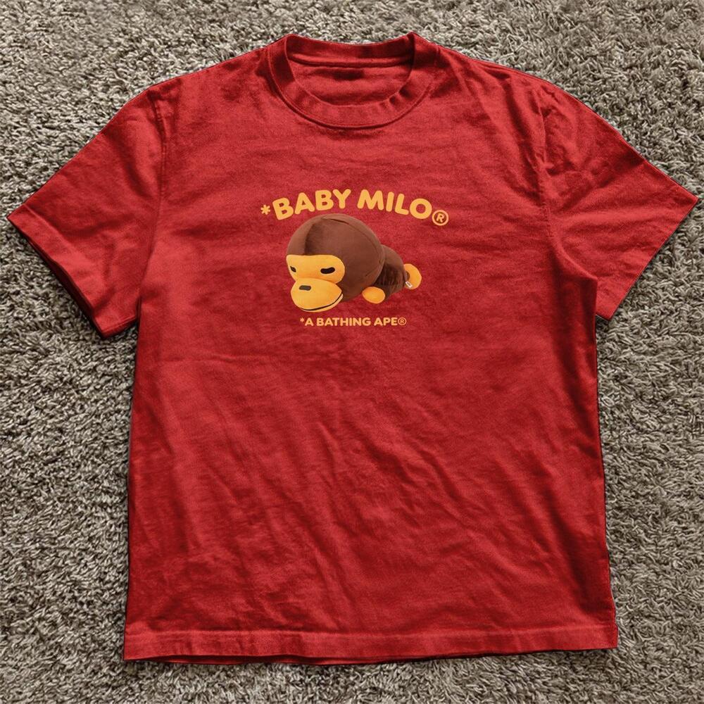 Red Baby Milo A Bathing Ape T Shirt